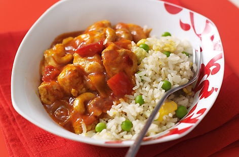 Kung Po Chicken with egg fried rice hero